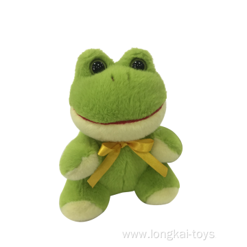 Plush Smiling Frog Green